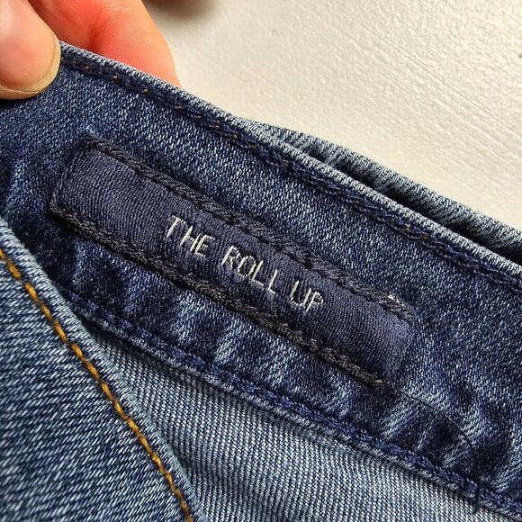 Lucky Brand Roll-Up Jean Shorts Women 6 Blue Denim Casual Cuffed Summer Jorts - Picture 6 of 15